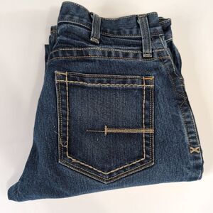 Ariat Rebar M4 Relaxed Boot Cut Jeans 32x34 Thick Stitch Stretch